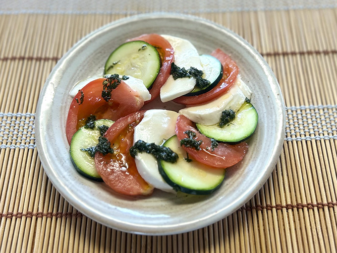 夏野菜の和風カプレーゼ