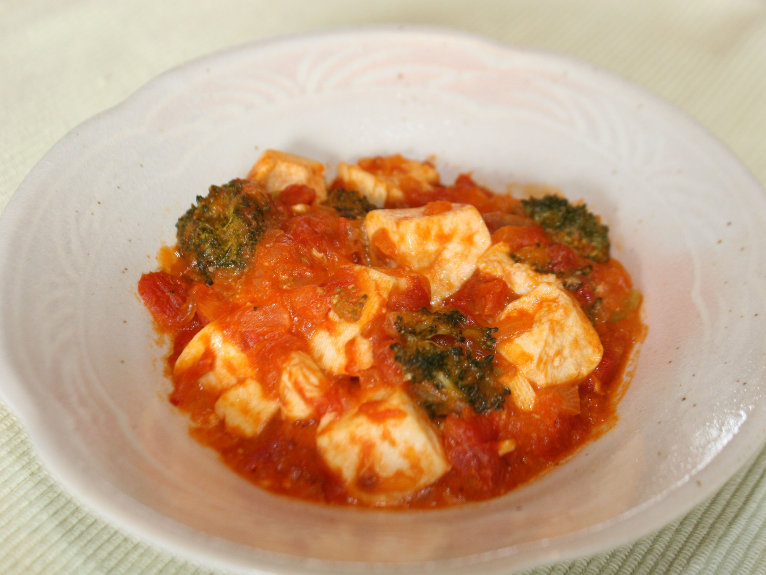 豆腐のトマトチーズ煮