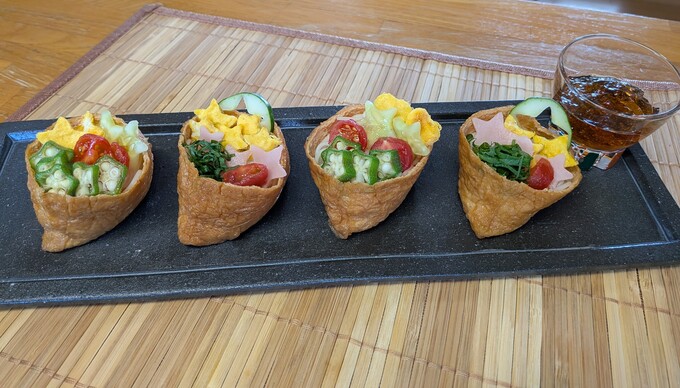 カラフルいなりそうめん